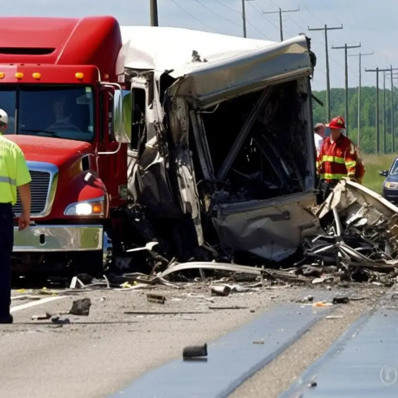¿quién es responsable en un accidente de camión?