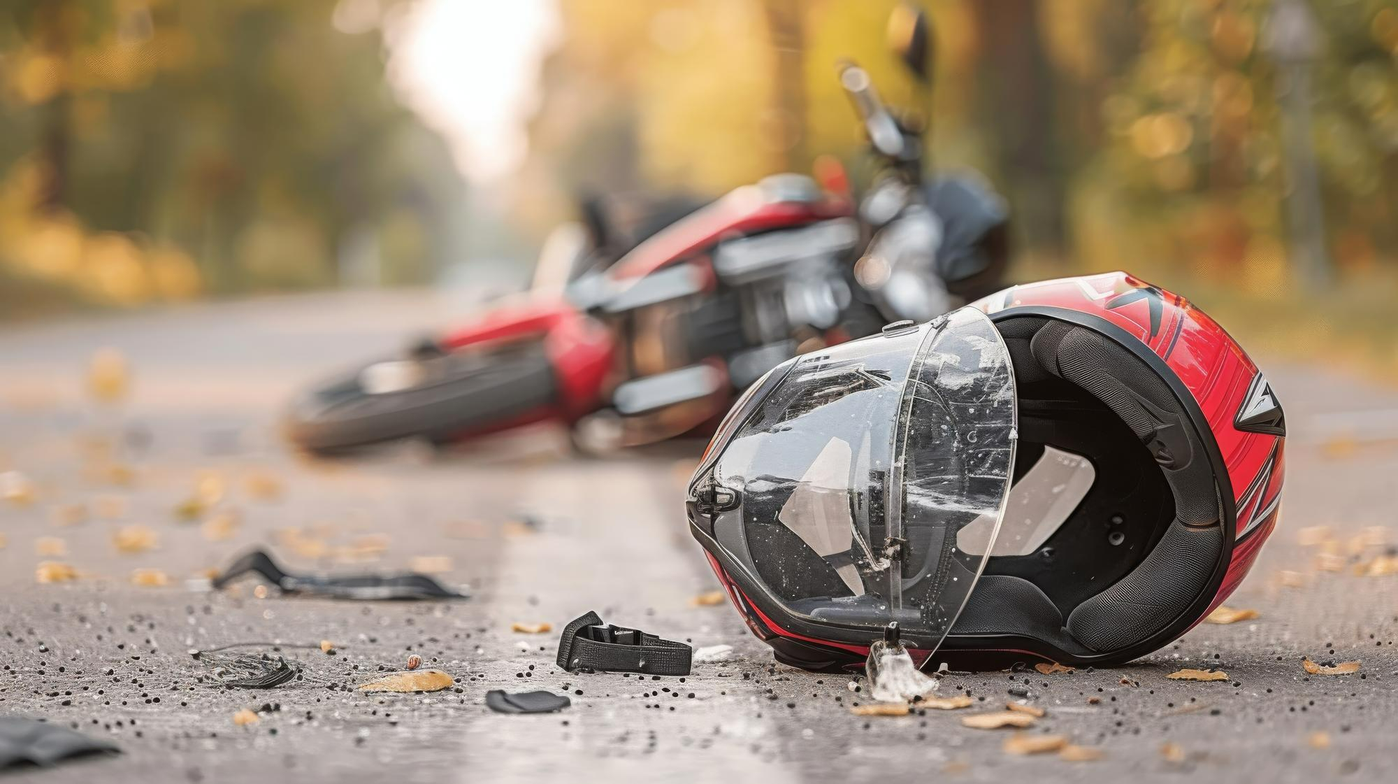 accidente de moto lesiones
