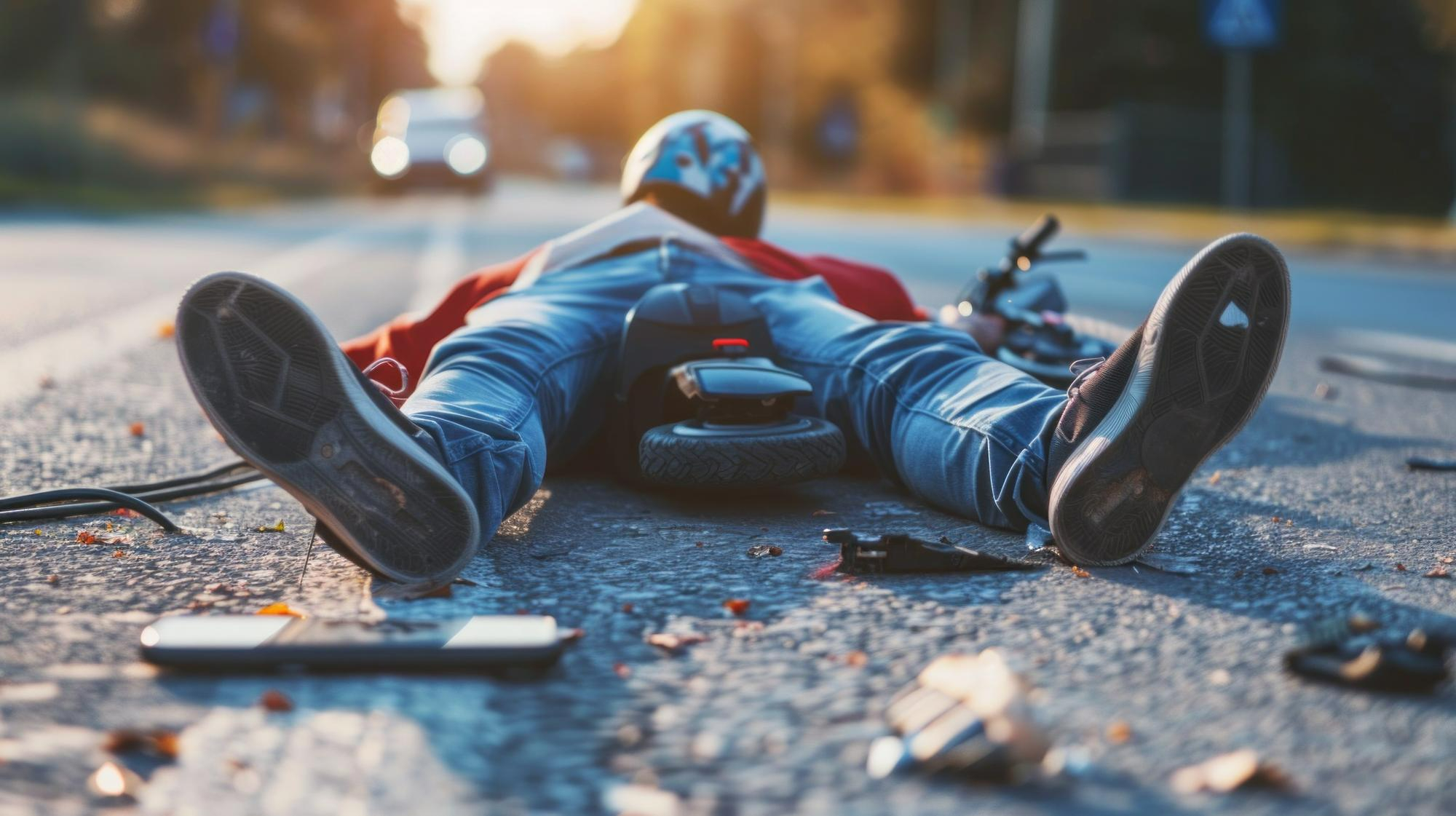 Lesiones por accidente de moto
