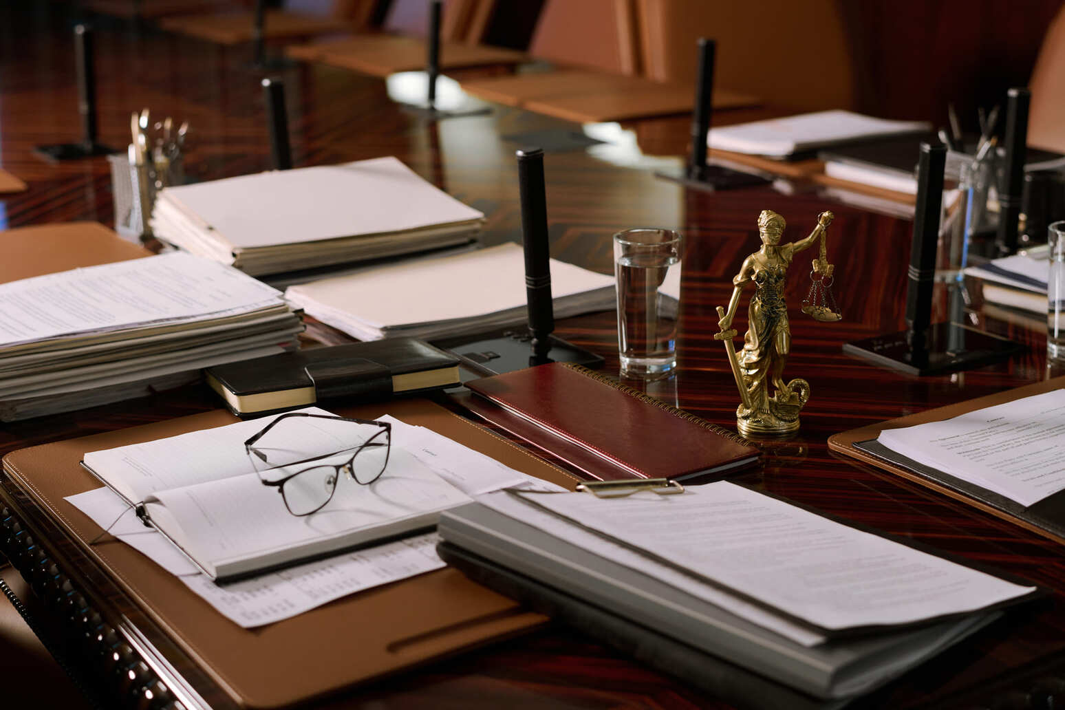 inside an attorney's office