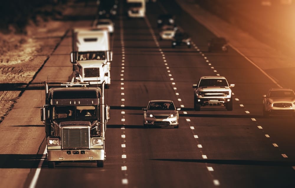 traffic on Texas highway